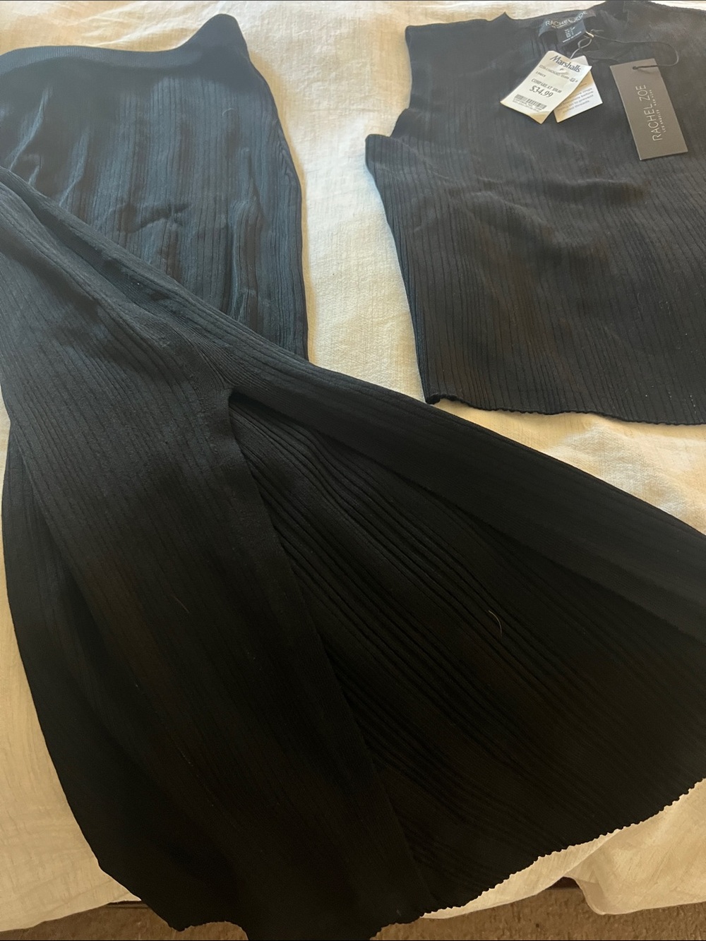 Rachel Zoe Black tank and long Skirt set - Picture 6 of 8